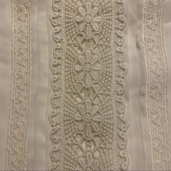 Sweet Magnolia NWT women’s blouse size M cream sheer - Picture 5 of 5